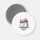 Aimant Llamacorn Squad Funny Unicorn Llama Squad Christma (Recto/Verso)