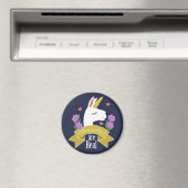 Aimant Llamacorns sont Llama & Fleurs Réelles (In Situ (Lave-vaisselle))