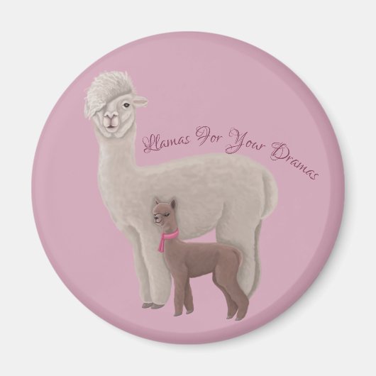 Aimant Llamas pour vos drames (Devant)