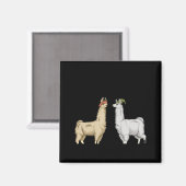 Aimant Llamas With Hats Carl  (Recto/Verso)