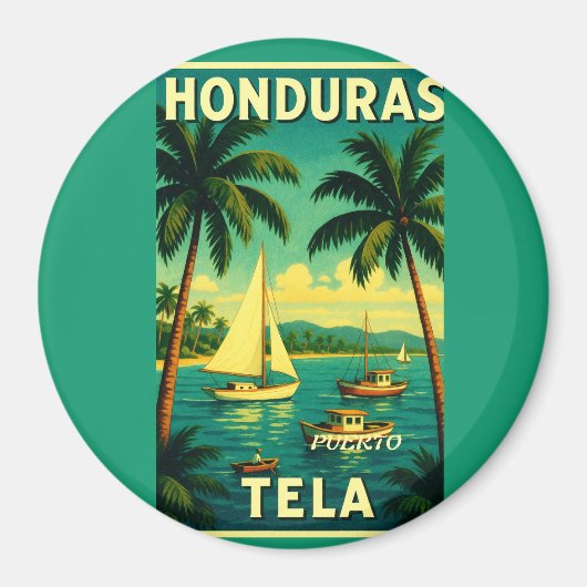 Aimant Llavero tipo chapa PUERTO DE TELA (Devant)