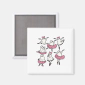 Aimant Llet Ghost Dancer Cute Boo Danser Halloween (Recto/Verso)