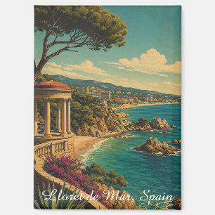 Aimant Lloret de Mar Espagne Voyage Été Vintage
