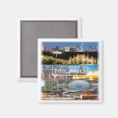 Aimant LMD003 MILAN, Mosaïque, Lombardie, Italie, Frigo (Recto/Verso)