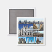 Aimant LMD004 MILAN, Milano, église cathédrale, Frigo (Recto/Verso)