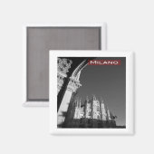 Aimant LMD006 CATHÉDRALE MILAN, Milan, Italie, Frigo (Recto/Verso)