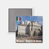Aimant LMD008 MILAN - Theatre alla Scala - Italy - Fridge (Recto/Verso)