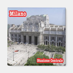 Aimant LMD010 Gare centrale MILAN Italie, Réfrigérateur