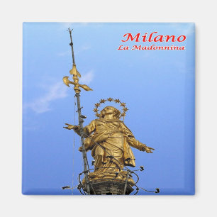 Aimant LMD014 MILAN - Statue de la Madonnine - Italie - R