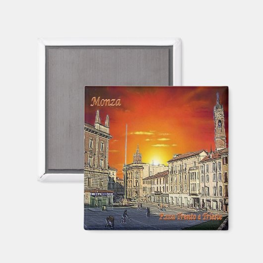 Aimant LMD055 MONZA, Piazza Trento e Trieste, Frigo (Recto/Verso)