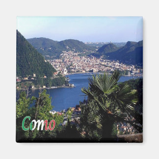 Aimant LMD089 COMO, vue aérienne, Italie, réfrigérateur
