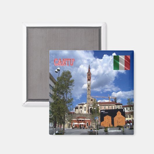 Aimant LMD095 CANTU', Piazza Garibaldi, Italie, Frigo (Recto/Verso)