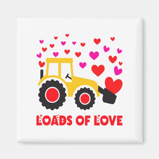 Aimant Loads Of Love Toddler Tractor Valentines Day For K (Devant)