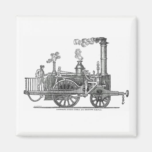 Aimant Locomotive à vapeur précoce (Devant)