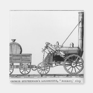 Aimant Locomotive de George Stephenson, "Rocket", 1829