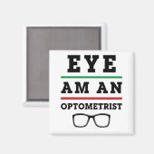 Aimant L'oeil est un optométriste drôle d'optométrie (Recto/Verso)