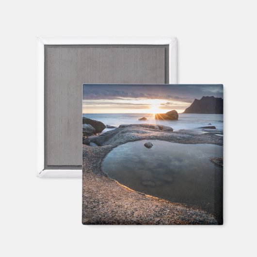 Aimant Lofoten Midnight Sun (Recto/Verso)