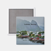 Aimant Lofoten, Norvège Photographie du paysage pittoresq (Recto/Verso)