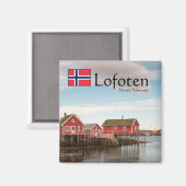 Aimant Lofoten Norvège Souvenir (Recto/Verso)