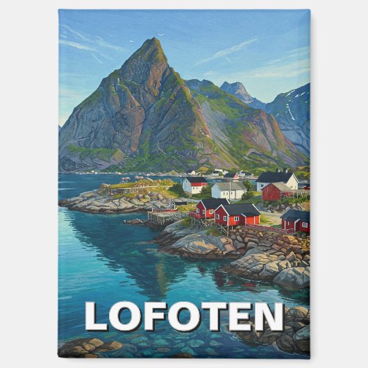 Aimant Lofoten Norvège Travel (Recto)