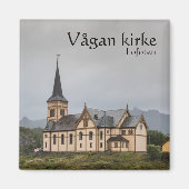 Aimant Lofoten Vagan Église Souvenir (Devant)