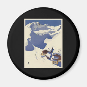 Aimant Loge de ski de l'Autriche dans les Alpes