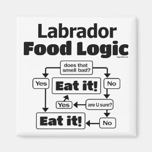 Aimant Logique alimentaire du Labrador
