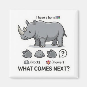 Aimant Logique de motif de rhinocéros
