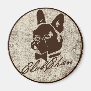 Aimant Logo affligé par CHIEN de CLUB
