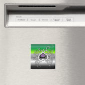 Aimant logo aro ace spade de Geebot drapeau de la fierté  (In Situ (Lave-vaisselle))