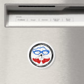 Aimant Logo artistique du cool de triathlon (In Situ (Lave-vaisselle))