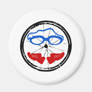 Aimant Logo artistique frais de triathlon