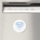 Aimant Logo bleu de Supergirl (In Situ (Lave-vaisselle))