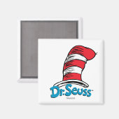 Aimant Logo chapeau de Dr Seuss (Recto/Verso)