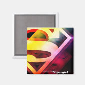 Aimant Logo couleur supergirl (Recto/Verso)