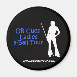Aimant Logo d'aimant de visite des dames 9-Ball de