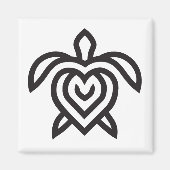 Aimant logo de base de Turtle Tribe (Devant)