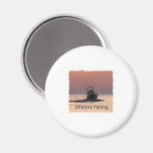 Aimant Logo de bateaux de pêche offshore (Recto/Verso)