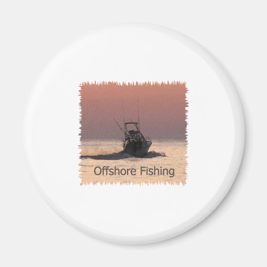 Aimant Logo de bateaux de pêche offshore (Devant)