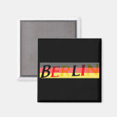 Aimant Logo de Berlin sur le drapeau allemand (Recto/Verso)