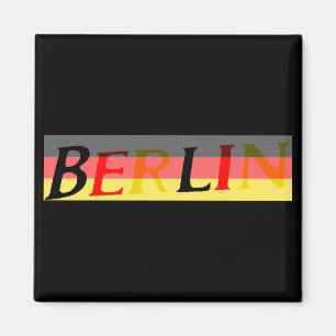 Aimant Logo de Berlin sur le drapeau allemand