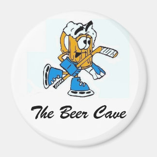 Aimant logo de brasserie, The Beer Cave