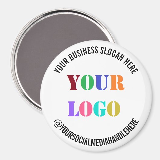 Aimant Logo de Custom Business (Recto/Verso)