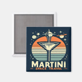 Aimant Logo de décollage de Martini Space Travel (Recto/Verso)