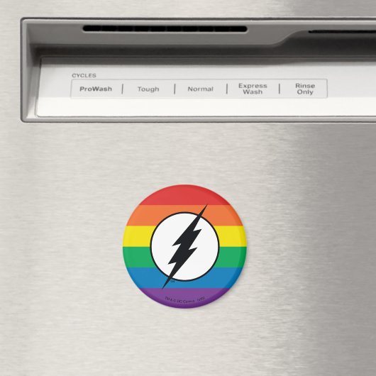 Aimant Logo de Flash Rainbow (In Situ (Lave-vaisselle))