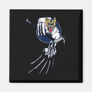 Aimant Logo de gardien de but Ice Beast Hockey Jungle Cat