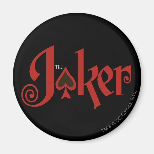 Aimant Logo de la carte de jeu Joker (Devant)