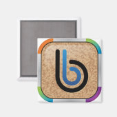 Aimant Logo de la carte Rainbow Bullytin (Recto/Verso)