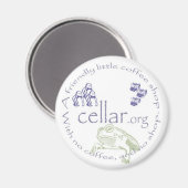 Aimant logo de la cave2, (Recto/Verso)