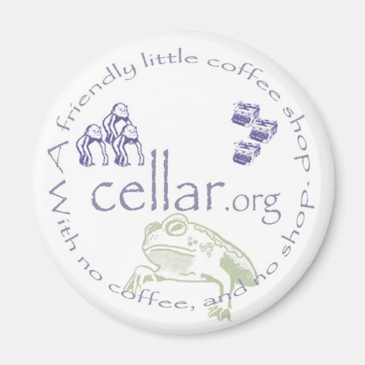 Aimant logo de la cave2, (Devant)